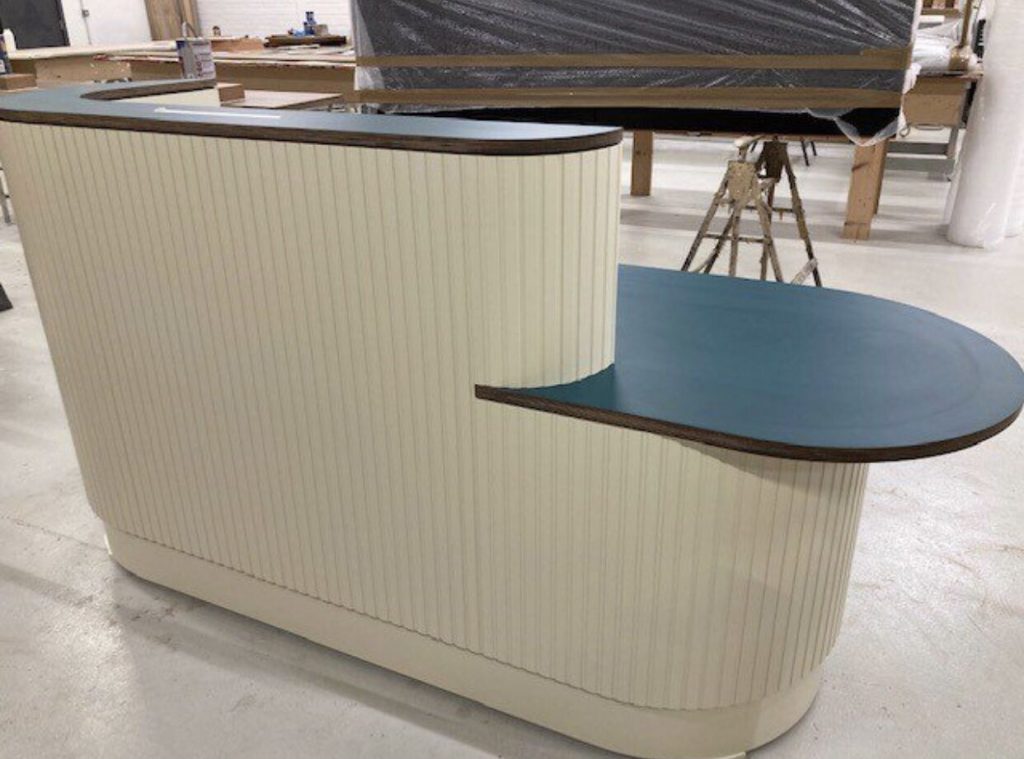 Joinery Reception desk made at our workshop